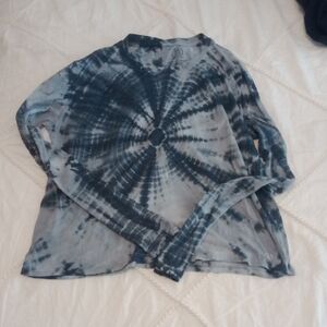 Blue Tie-Dye Long Sleeve Shirt Sage
